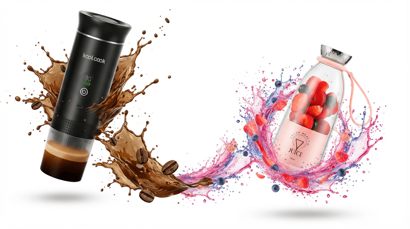 Koolcook - Machine à café portable PCM 31 et Blender portable